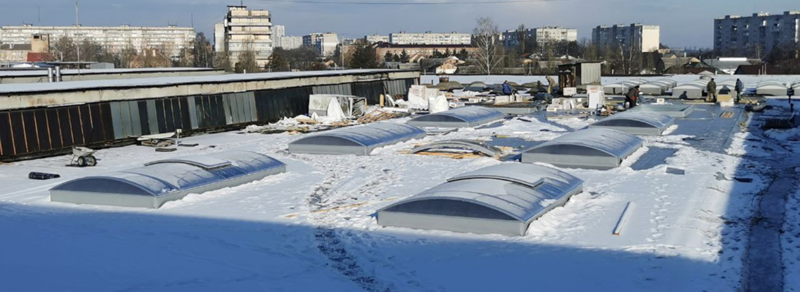 Легкоскидні зенітні ліхтарі